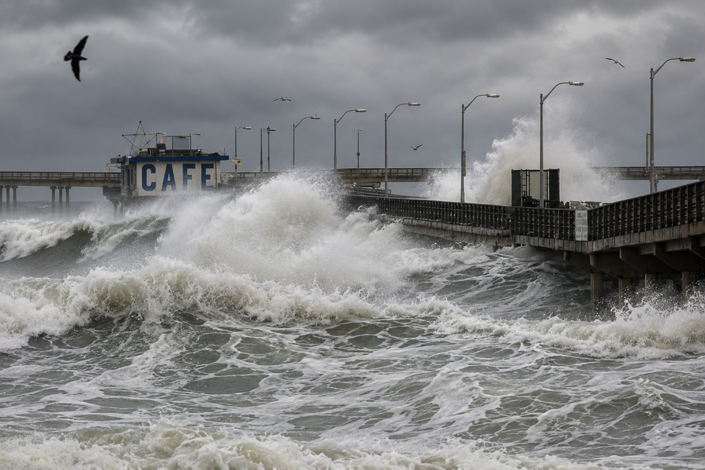 Super El Niño pode atingir pico entre outubro e dezembro e aumentar risco de eventos extremos no Brasil super el nino ressaca mar tempestade