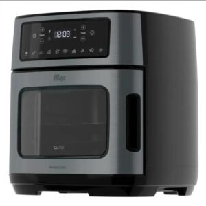 Air Fryer Oven WAP Black Inox com painel digital e porta com visor