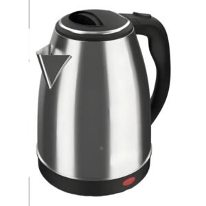 Chaleira elétrica de inox com capacidade de 1,8 litro e potência de 1500W